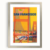 Vintage Travel Poster - San Francisco | Retro Cityscape Art Print
