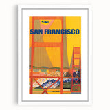 Vintage Travel Poster - San Francisco | Retro Cityscape Art Print