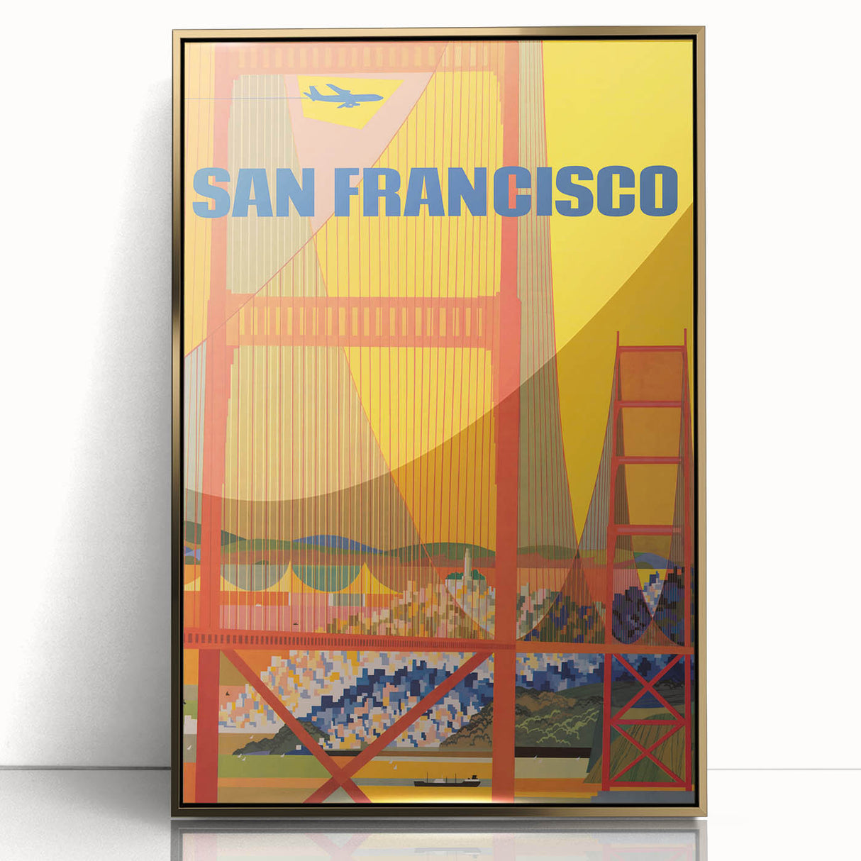 Vintage Travel Poster - San Francisco | Retro Cityscape Art Print