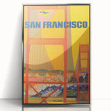 Vintage Travel Poster - San Francisco | Retro Cityscape Art Print