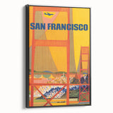 Vintage Travel Poster - San Francisco | Retro Cityscape Art Print