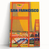 Vintage Travel Poster - San Francisco | Retro Cityscape Art Print