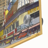 Times Square Retro Travel Print – Vintage New York City Art