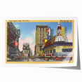 Times Square Retro Travel Print – Vintage New York City Art