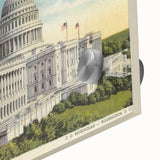 Vintage U.S. Capitol Poster - Retro Washington D.C. Travel Art