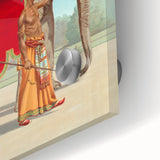 Vintage Travel Poster - Circus Elephant Ride | Retro Family Fun Art