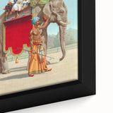 Vintage Travel Poster - Circus Elephant Ride | Retro Family Fun Art