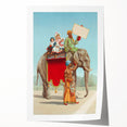 Vintage Travel Poster - Circus Elephant Ride | Retro Family Fun Art