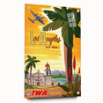 Vintage Travel Poster - Los Angeles | Retro TWA Airlines Art