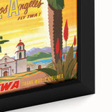 Vintage Travel Poster - Los Angeles | Retro TWA Airlines Art