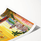 Vintage Travel Poster - Los Angeles | Retro TWA Airlines Art