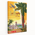 Vintage Travel Poster - Los Angeles | Retro TWA Airlines Art