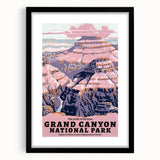 Vintage Travel Poster - Grand Canyon National Park | Retro Art Print