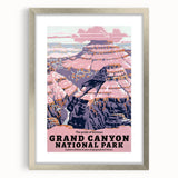 Vintage Travel Poster - Grand Canyon National Park | Retro Art Print