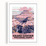 Vintage Travel Poster - Grand Canyon National Park | Retro Art Print