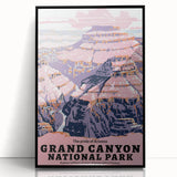 Vintage Travel Poster - Grand Canyon National Park | Retro Art Print
