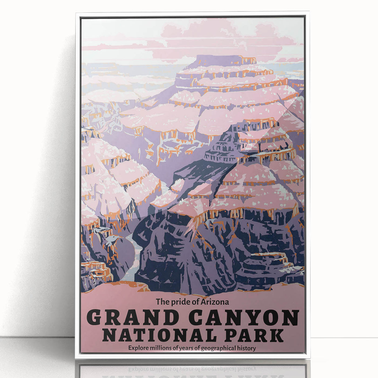 Vintage Travel Poster - Grand Canyon National Park | Retro Art Print