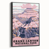 Vintage Travel Poster - Grand Canyon National Park | Retro Art Print
