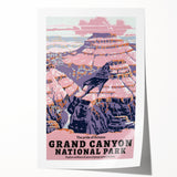 Vintage Travel Poster - Grand Canyon National Park | Retro Art Print
