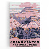 Vintage Travel Poster - Grand Canyon National Park | Retro Art Print