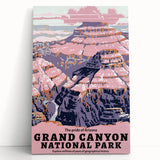 Vintage Travel Poster - Grand Canyon National Park | Retro Art Print
