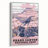 Vintage Travel Poster - Grand Canyon National Park | Retro Art Print