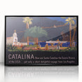 Santa Catalina Vintage Travel Poster | Classic Retro Tourism Art