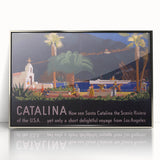 Santa Catalina Vintage Travel Poster | Classic Retro Tourism Art