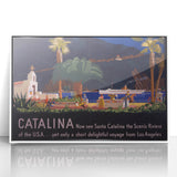 Santa Catalina Vintage Travel Poster | Classic Retro Tourism Art