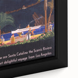 Santa Catalina Vintage Travel Poster | Classic Retro Tourism Art