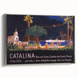 Santa Catalina Vintage Travel Poster | Classic Retro Tourism Art