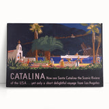Santa Catalina Vintage Travel Poster | Classic Retro Tourism Art