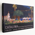 Santa Catalina Vintage Travel Poster | Classic Retro Tourism Art