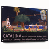 Santa Catalina Vintage Travel Poster | Classic Retro Tourism Art