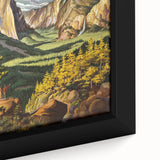 Vintage Travel Poster - Yosemite National Park | Retro Landscape Art