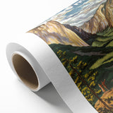 Vintage Travel Poster - Yosemite National Park | Retro Landscape Art