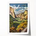 Vintage Travel Poster - Yosemite National Park | Retro Landscape Art