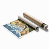 Vintage Travel Poster - Yosemite National Park | Retro Landscape Art