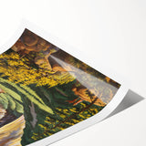 Vintage Travel Poster - Yosemite National Park | Retro Landscape Art