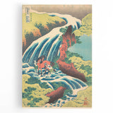 Vintage Japanese Travel Poster - Waterfall and Horse | Retro Art