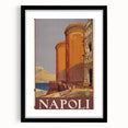 Vintage Travel Poster - Napoli, Italy | Retro Cityscape Art