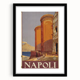 Vintage Travel Poster - Napoli, Italy | Retro Cityscape Art