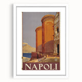 Vintage Travel Poster - Napoli, Italy | Retro Cityscape Art