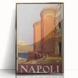 Vintage Travel Poster - Napoli, Italy | Retro Cityscape Art