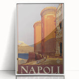 Vintage Travel Poster - Napoli, Italy | Retro Cityscape Art