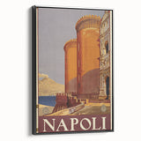 Vintage Travel Poster - Napoli, Italy | Retro Cityscape Art