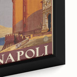 Vintage Travel Poster - Napoli, Italy | Retro Cityscape Art