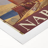 Vintage Travel Poster - Napoli, Italy | Retro Cityscape Art