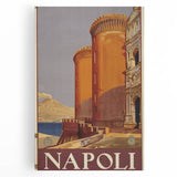 Vintage Travel Poster - Napoli, Italy | Retro Cityscape Art