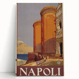 Vintage Travel Poster - Napoli, Italy | Retro Cityscape Art